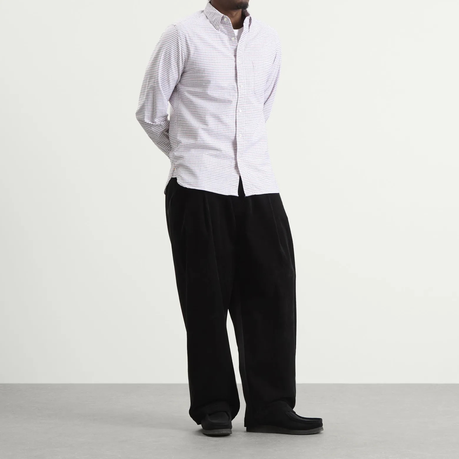 Beams Plus Tattersall Check Button Down Oxford Shirt