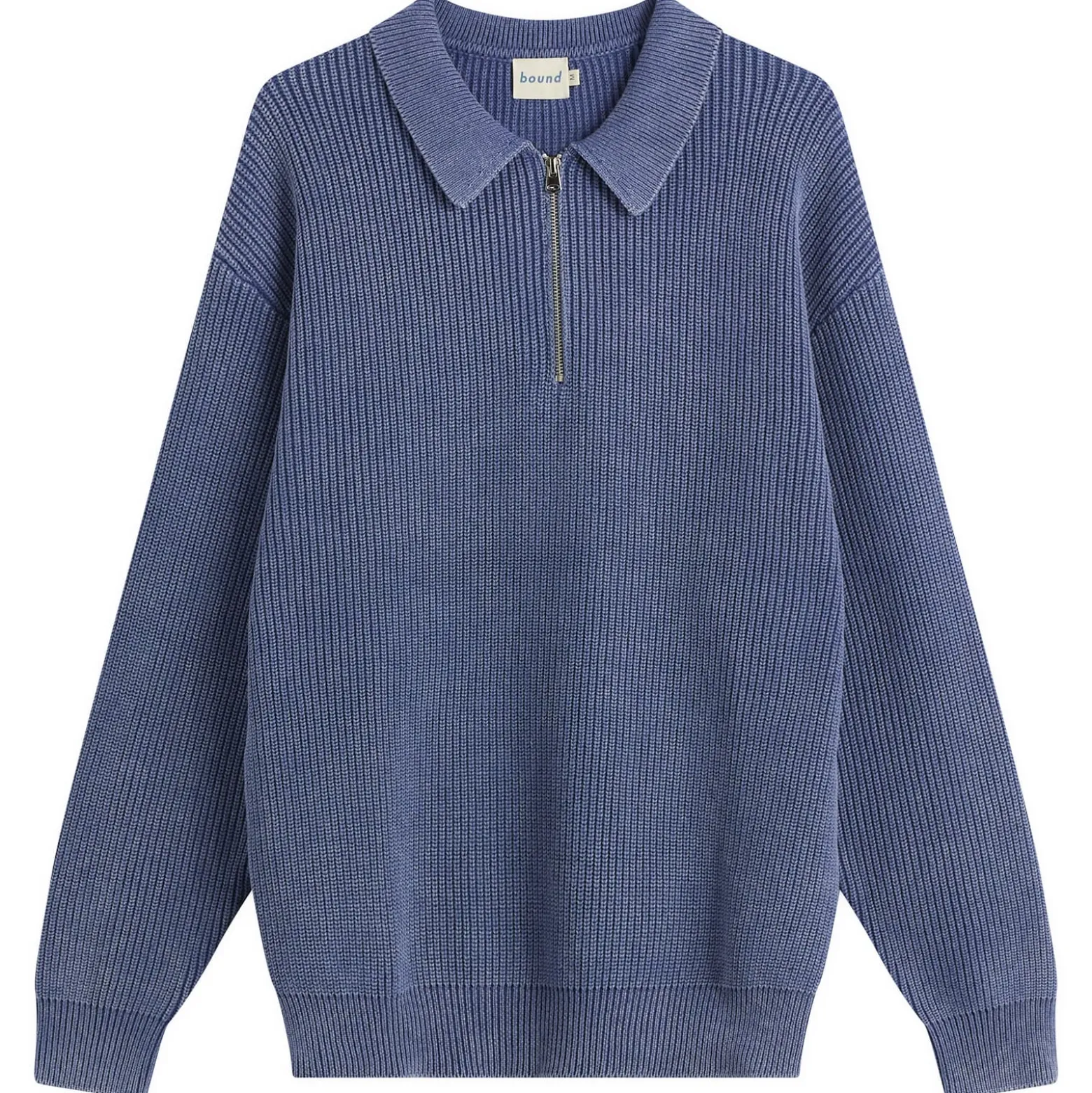 Bound Acid Wash Half Zip Pullover