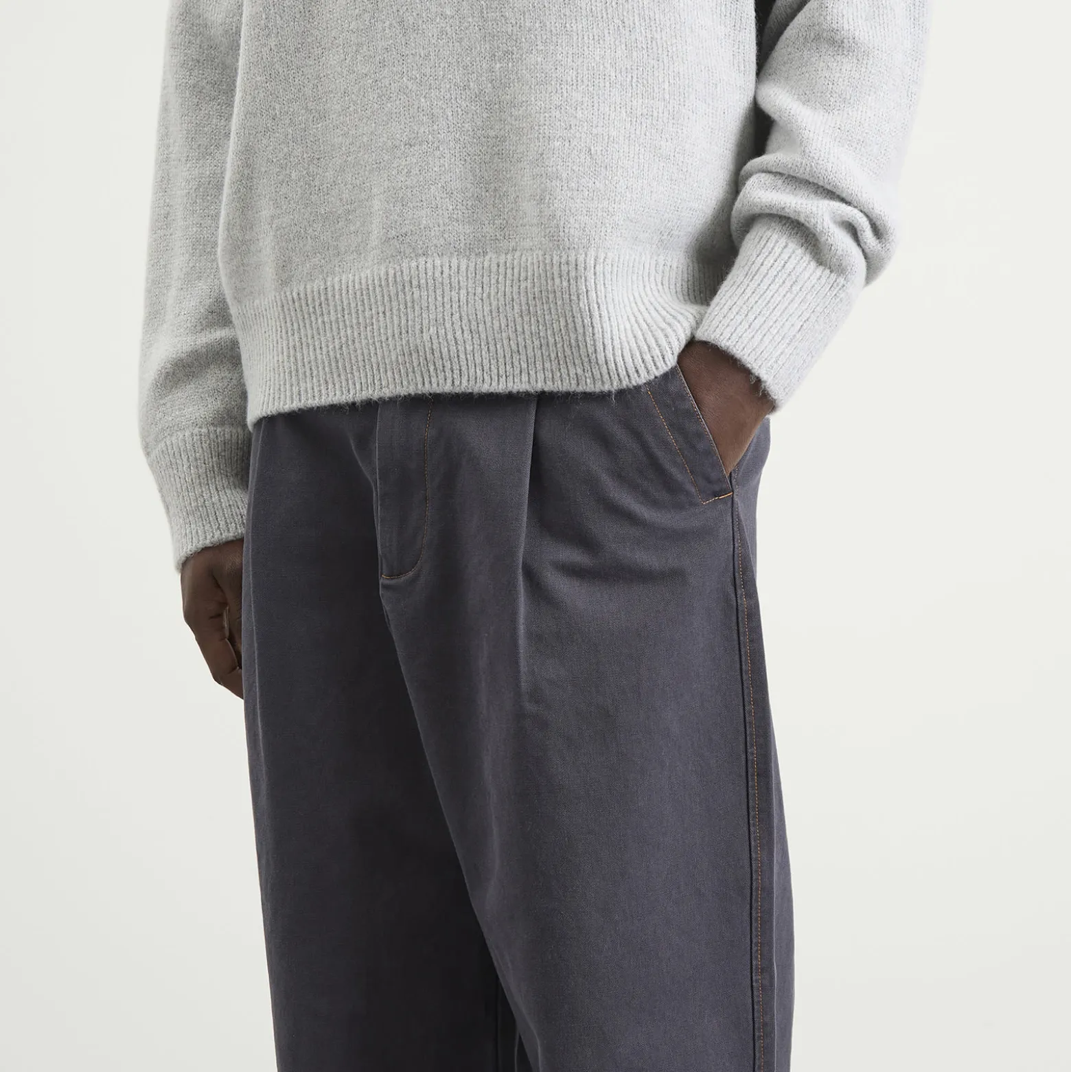 Bound Heavy Canvas Workwear Trousers