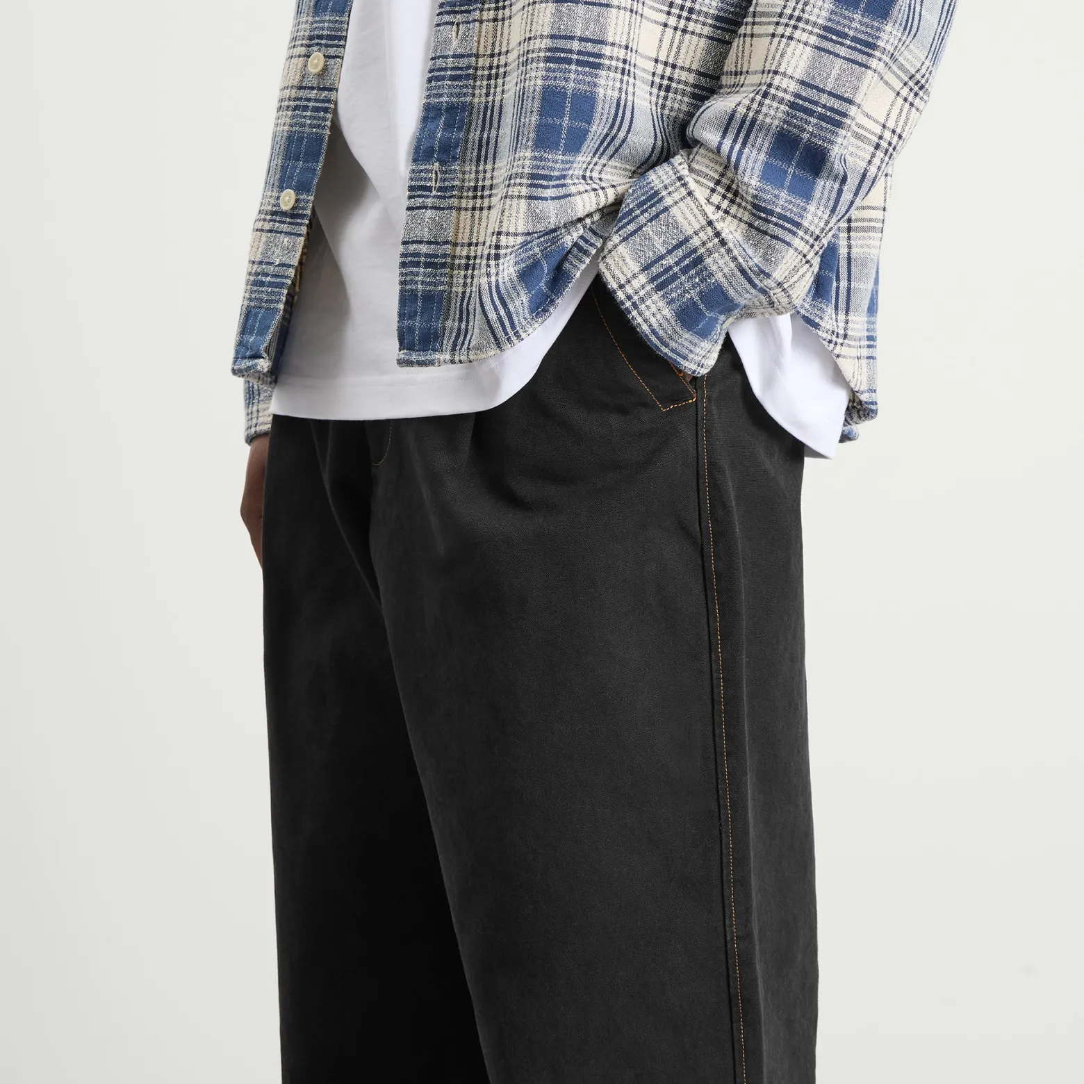 Bound Heavy Canvas Workwear Trousers