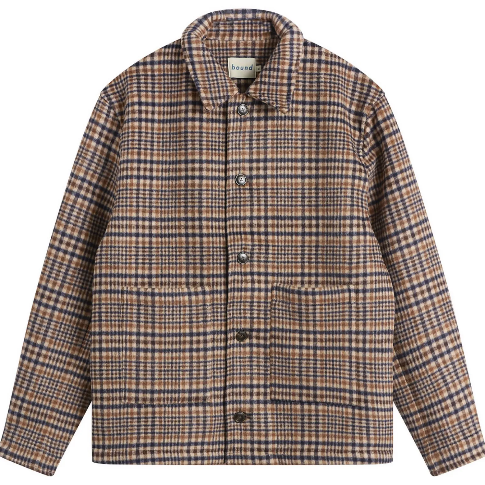 Bound Wool Button Jacket