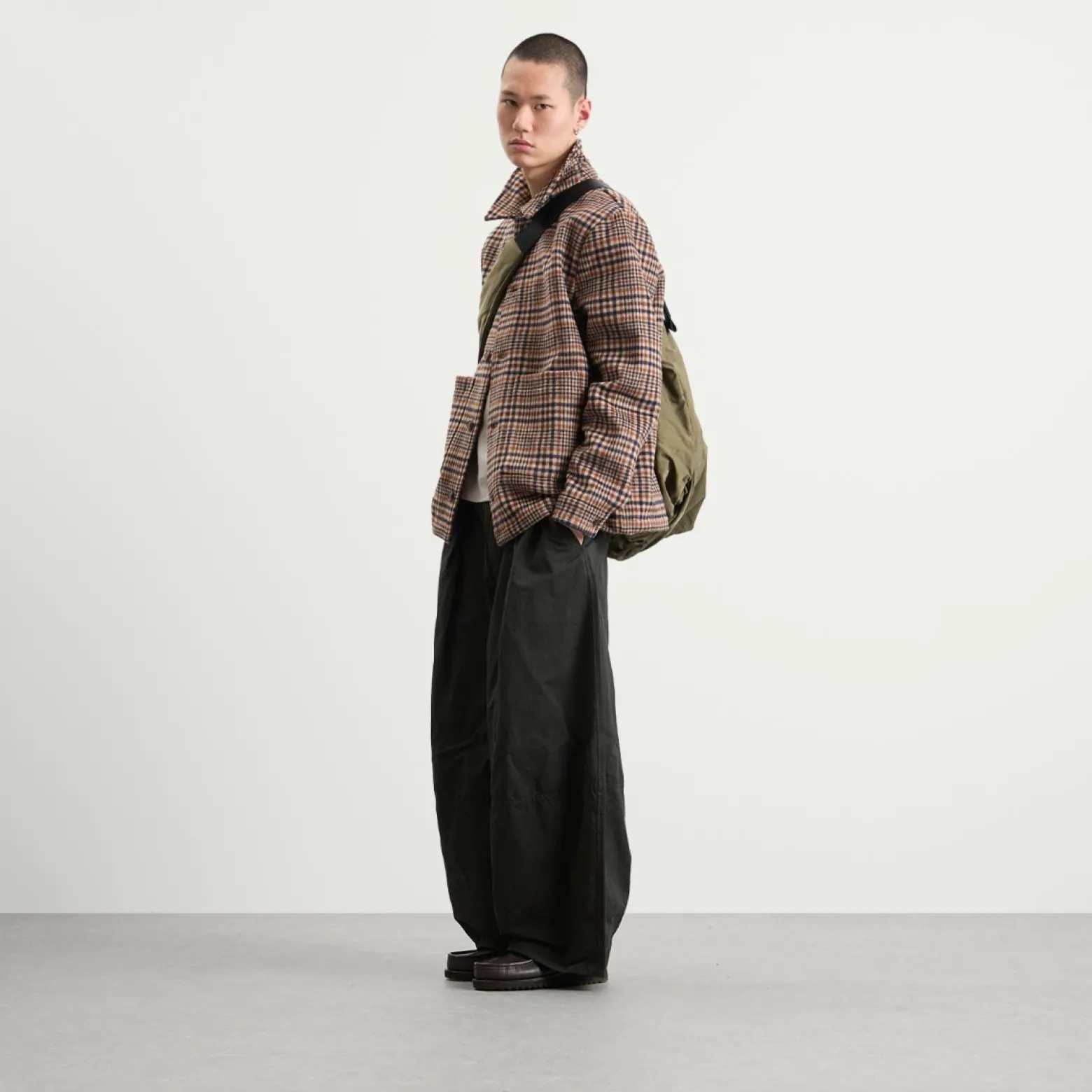 Bound Wool Button Jacket
