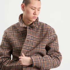 Bound Wool Button Jacket