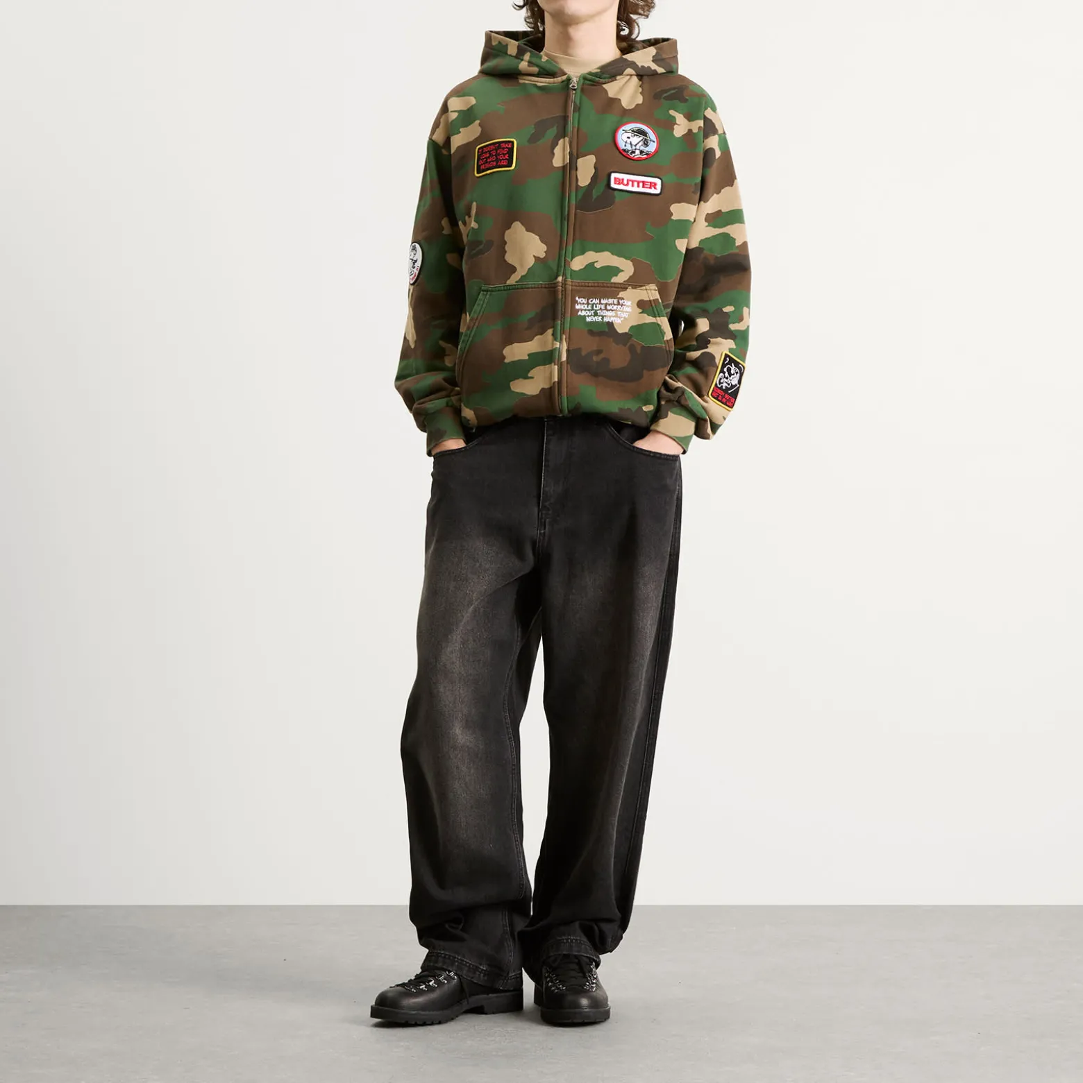 Butter Goods x Peanuts Patches Zip Hoodie