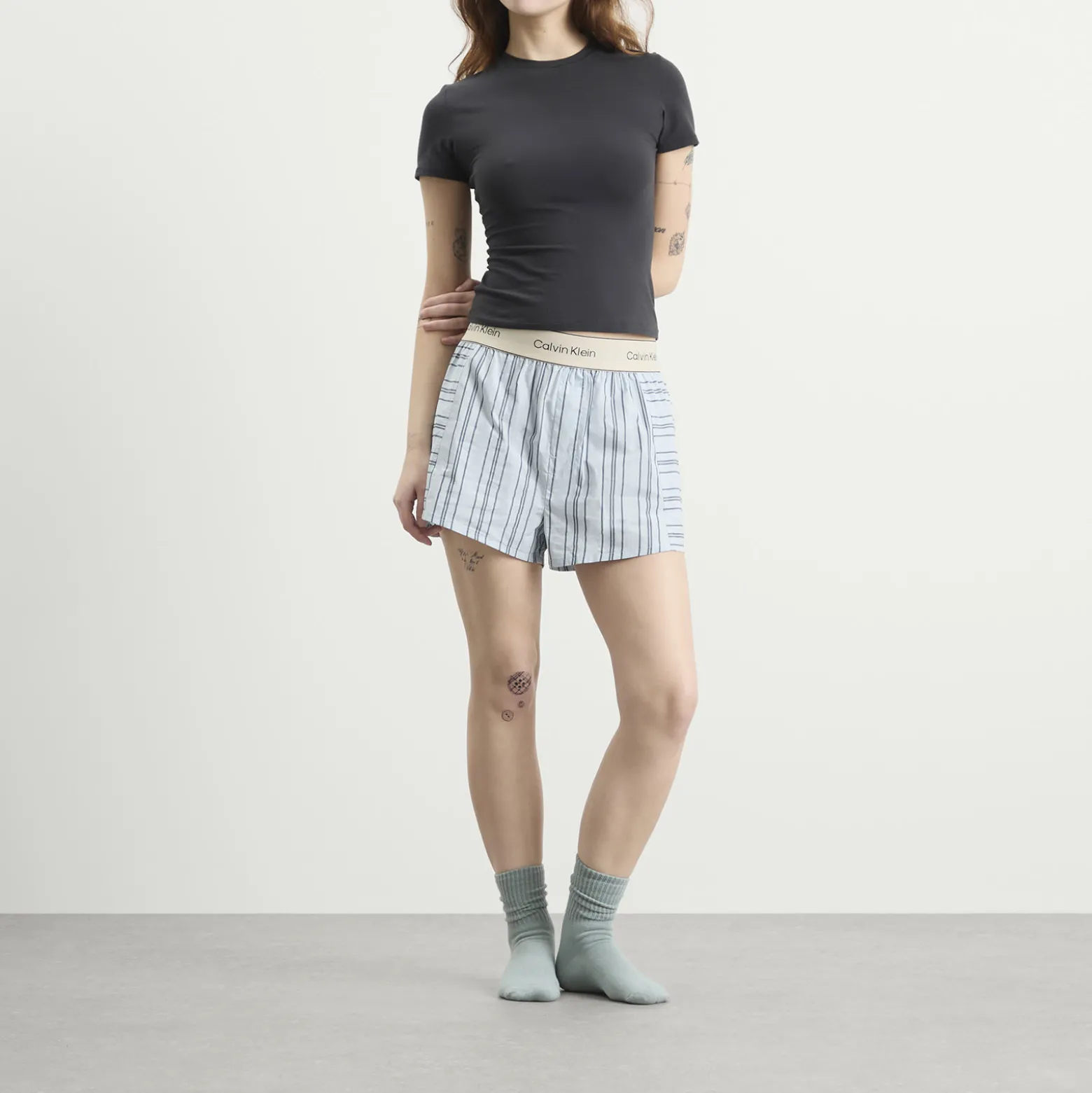 Calvin Klein Cotton Poplin Sleep Short