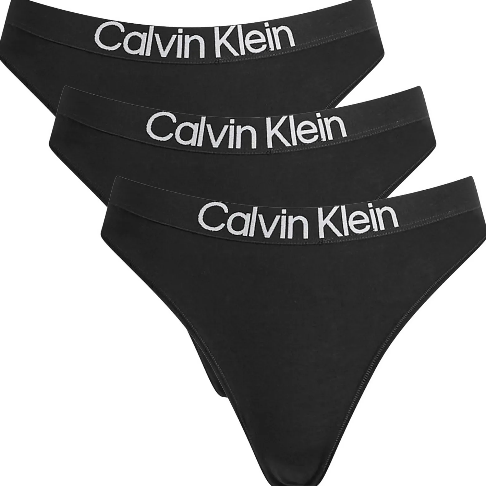 Calvin Klein Extra Soft Cotton Stretch Thong - 3 Pack