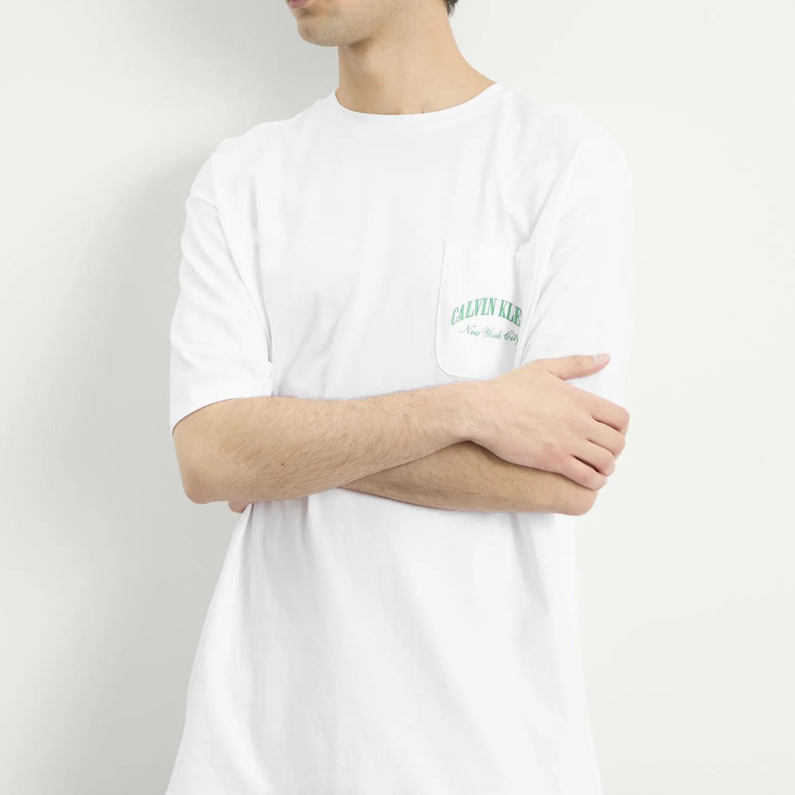 Calvin Klein Heritage Crest Cotton Poplin T-Shirt