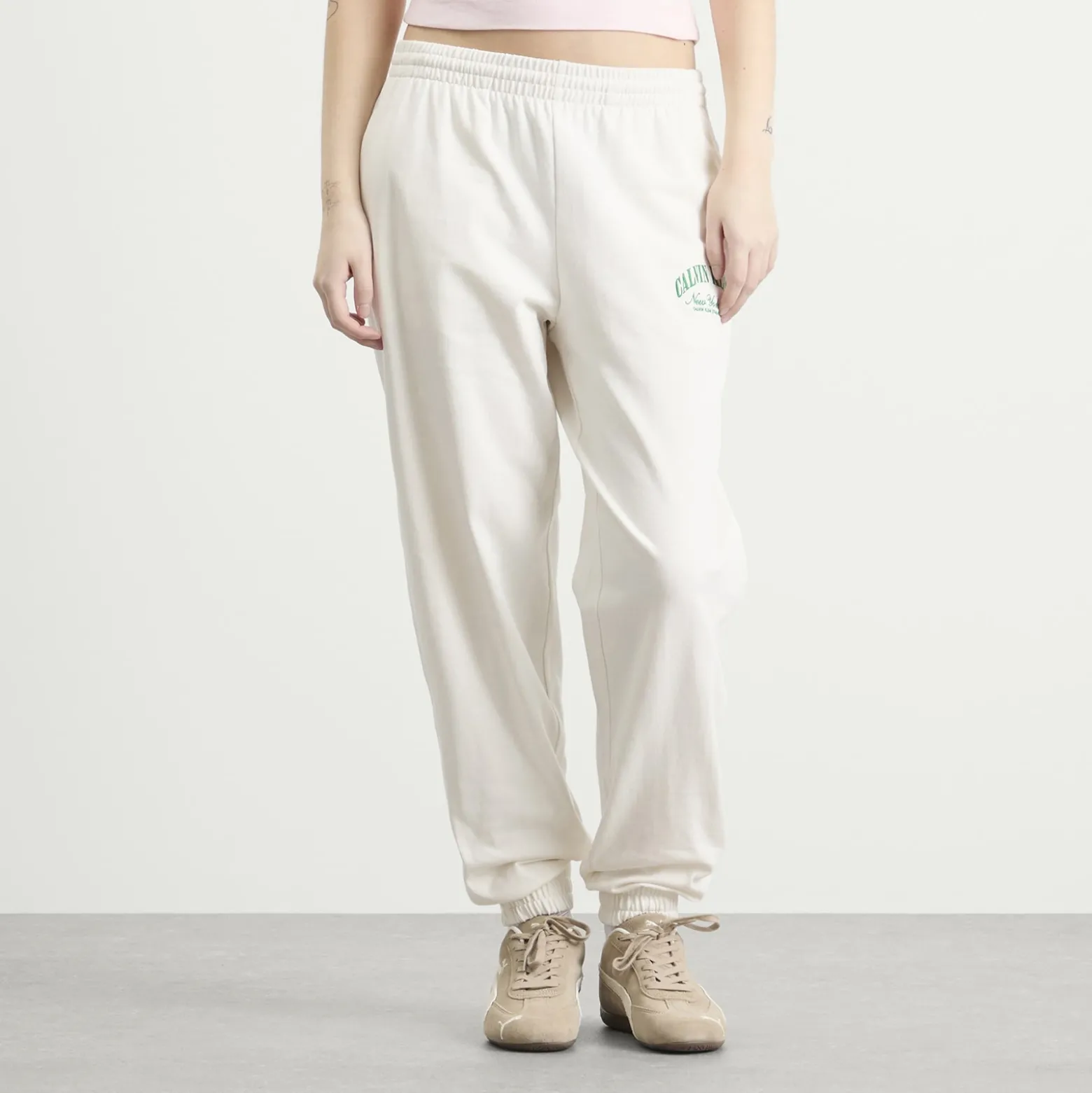 Calvin Klein Logo Cotton Jersey Jogger