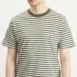 Carhartt WIP Ezra Stripe Pocket T-Shirt
