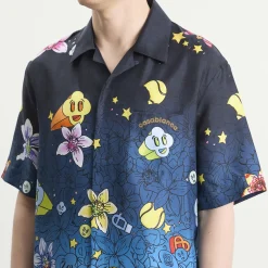 Casablanca Collage D’Icones Graphiques Cuban Collar Shirt