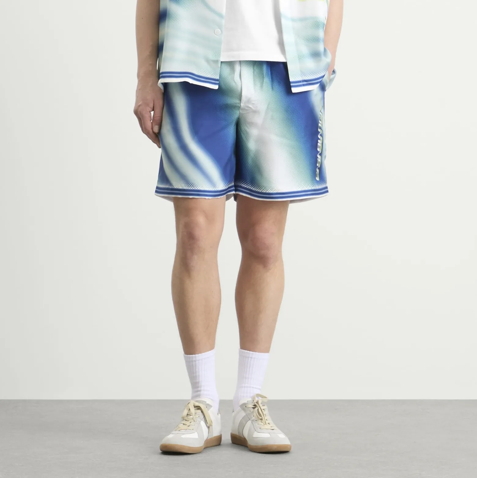 Casablanca Flaming Tennis Ball Silk Shorts