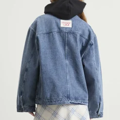 Charles Jeffrey Loverboy Corduroy Collar Denim Jacket