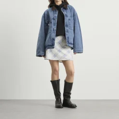 Charles Jeffrey Loverboy Corduroy Collar Denim Jacket