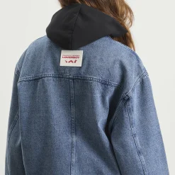 Charles Jeffrey Loverboy Corduroy Collar Denim Jacket