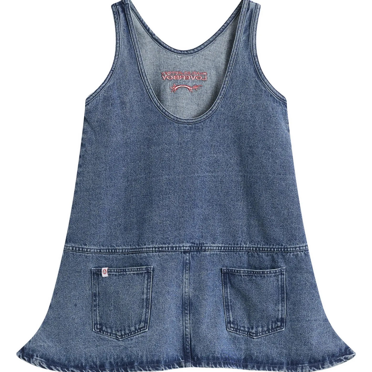 Charles Jeffrey Loverboy Denim Vest Dress