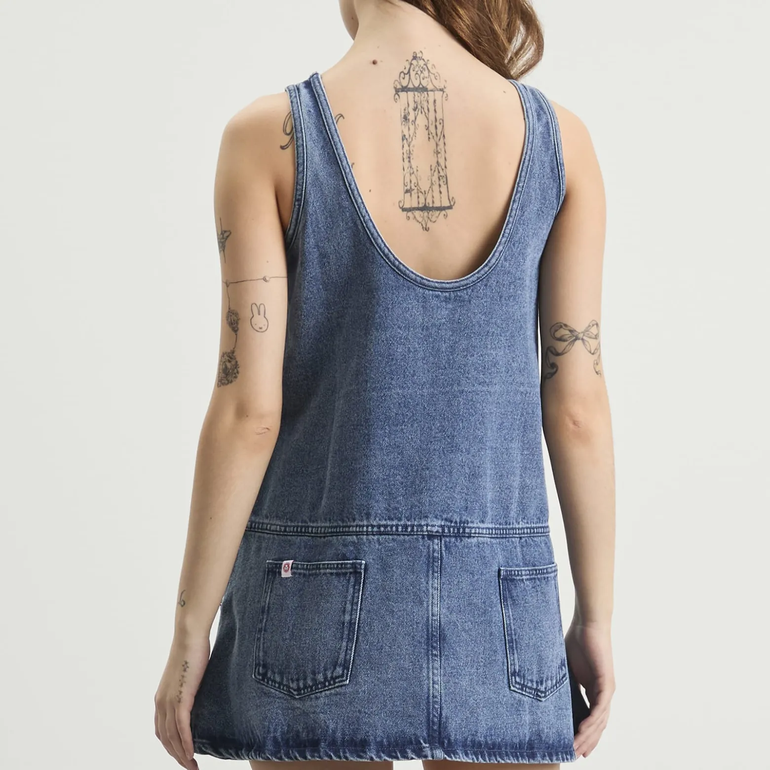 Charles Jeffrey Loverboy Denim Vest Dress