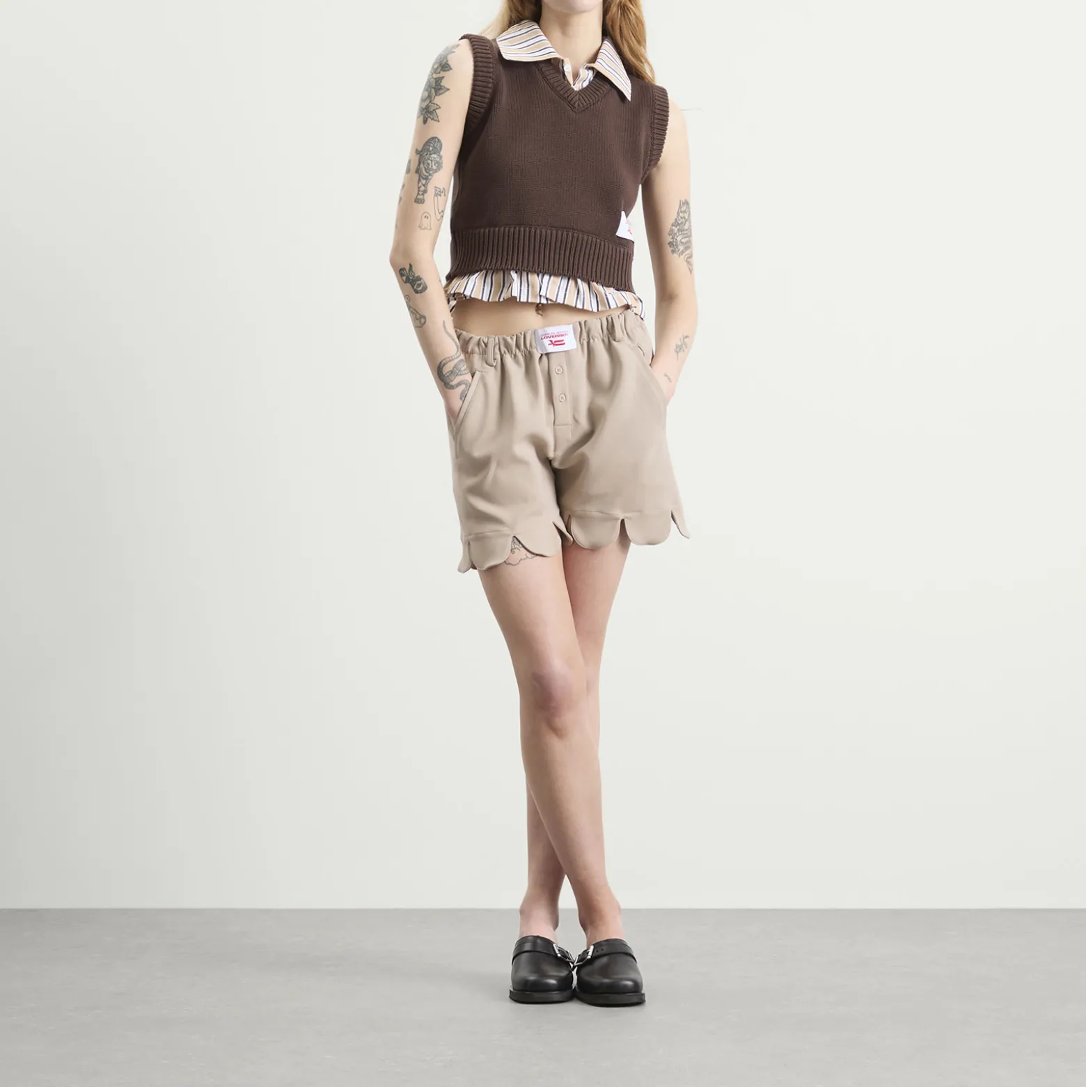 Charles Jeffrey Loverboy Smart Cropped Vest