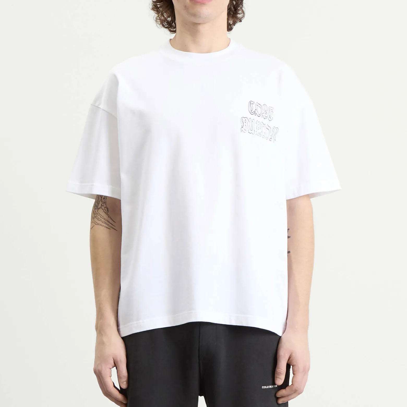 Cole Buxton Black Letter Sportswear T-Shirt