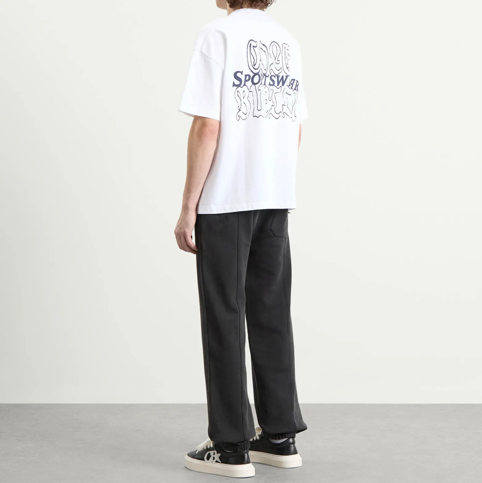 Cole Buxton Black Letter Sportswear T-Shirt