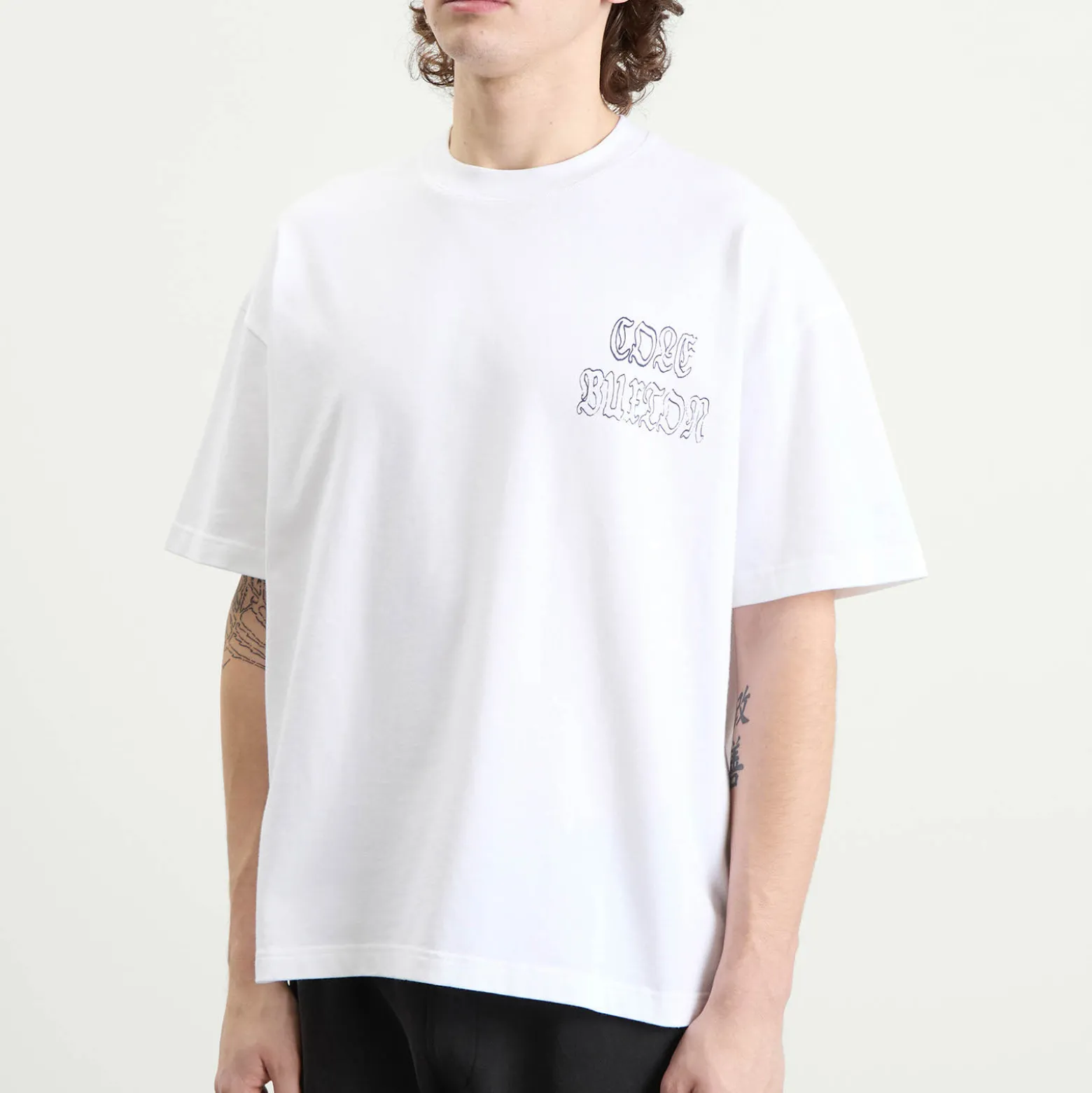 Cole Buxton Black Letter Sportswear T-Shirt