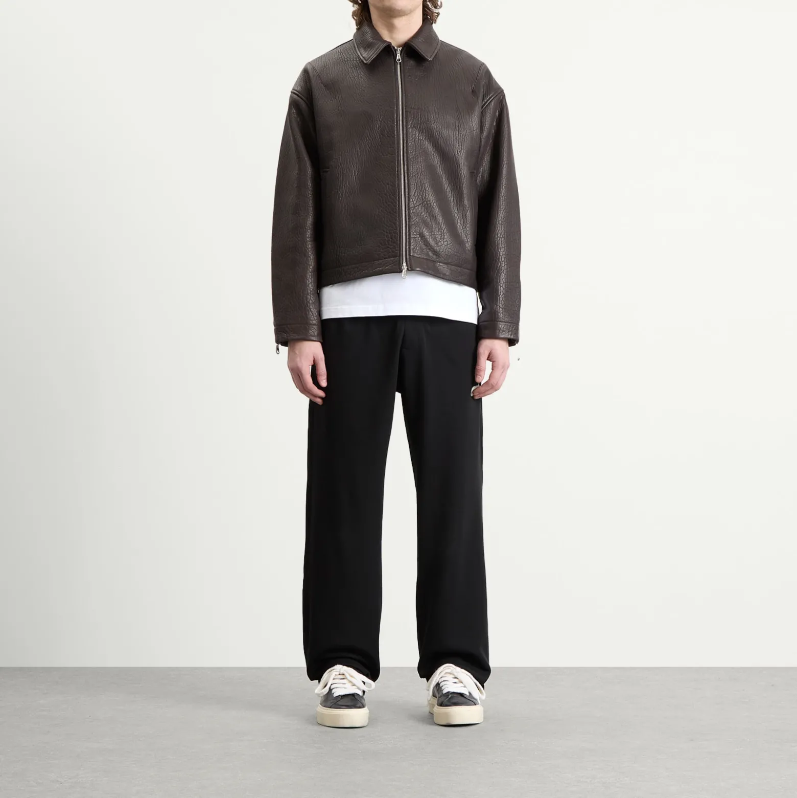 Cole Buxton Shrunken Leather Jacket