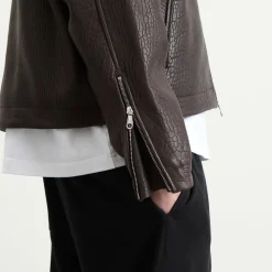 Cole Buxton Shrunken Leather Jacket