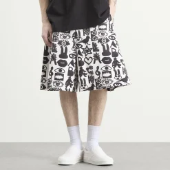 Comme des Garçons Black Cotton Pagowski Shorts