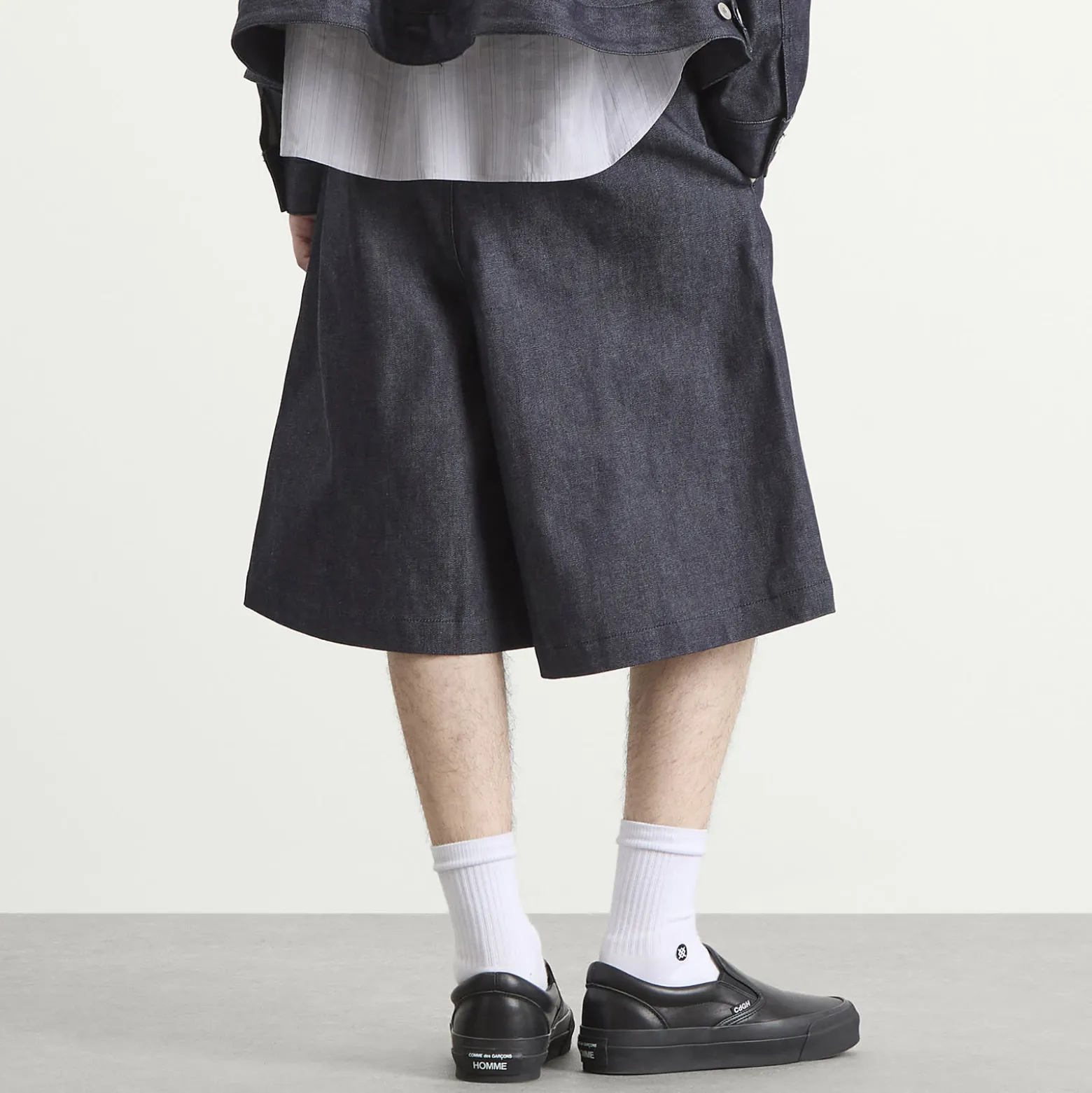 Comme des Garçons Black Denim Shorts