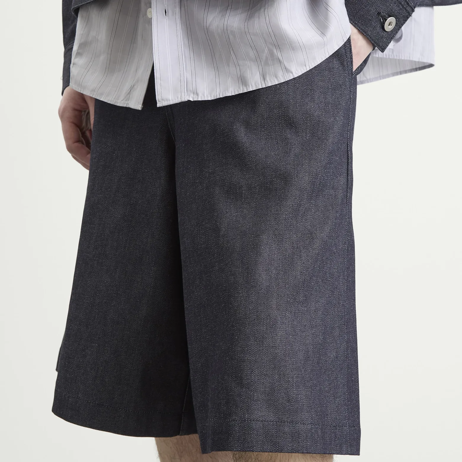 Comme des Garçons Black Denim Shorts