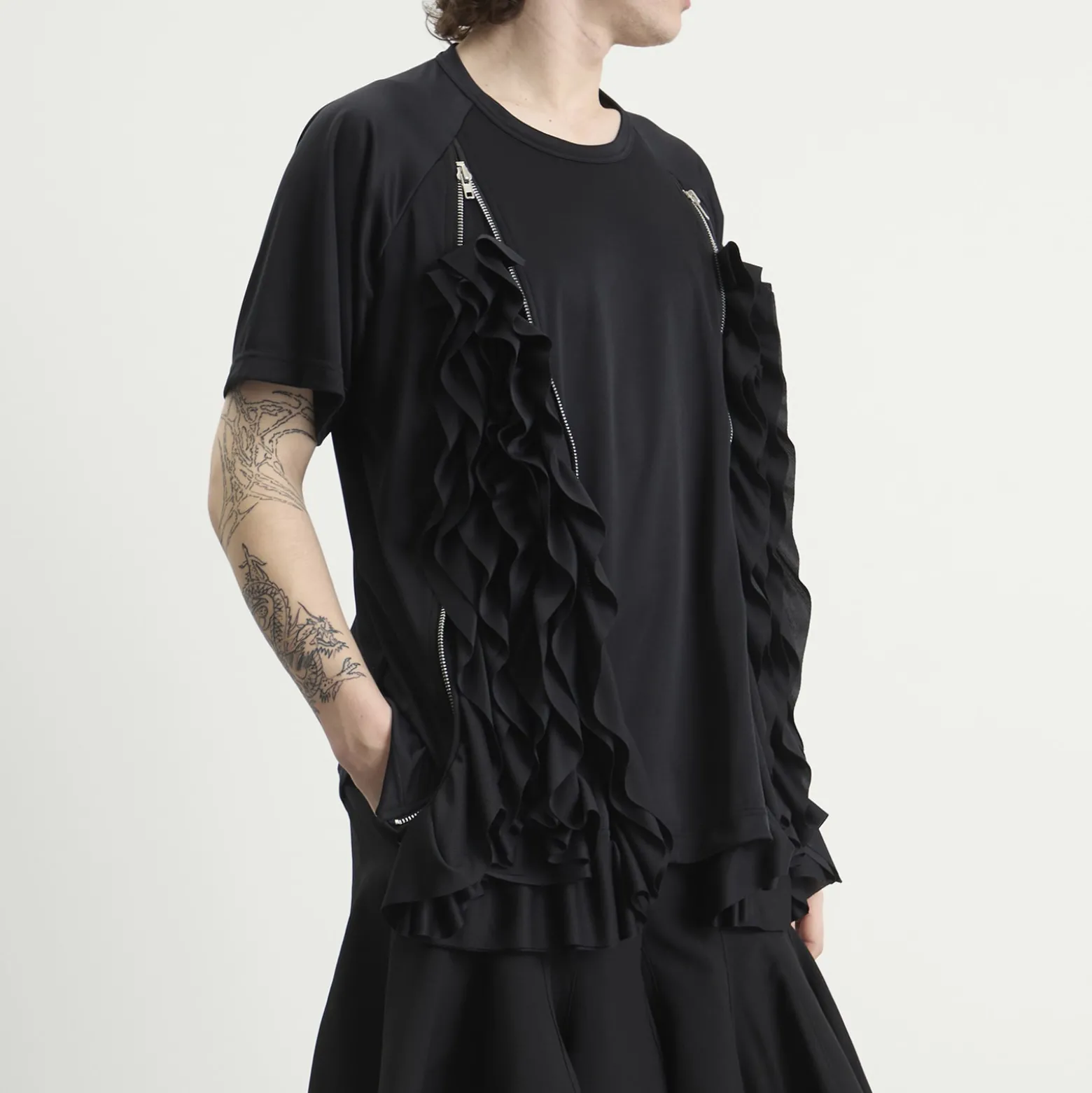 Comme des Garçons Homme Plus Mesh Detail T-Shirt
