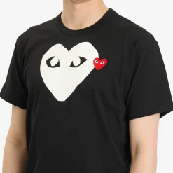 Comme des Garçons Play Double Heart Logo T-Shirt