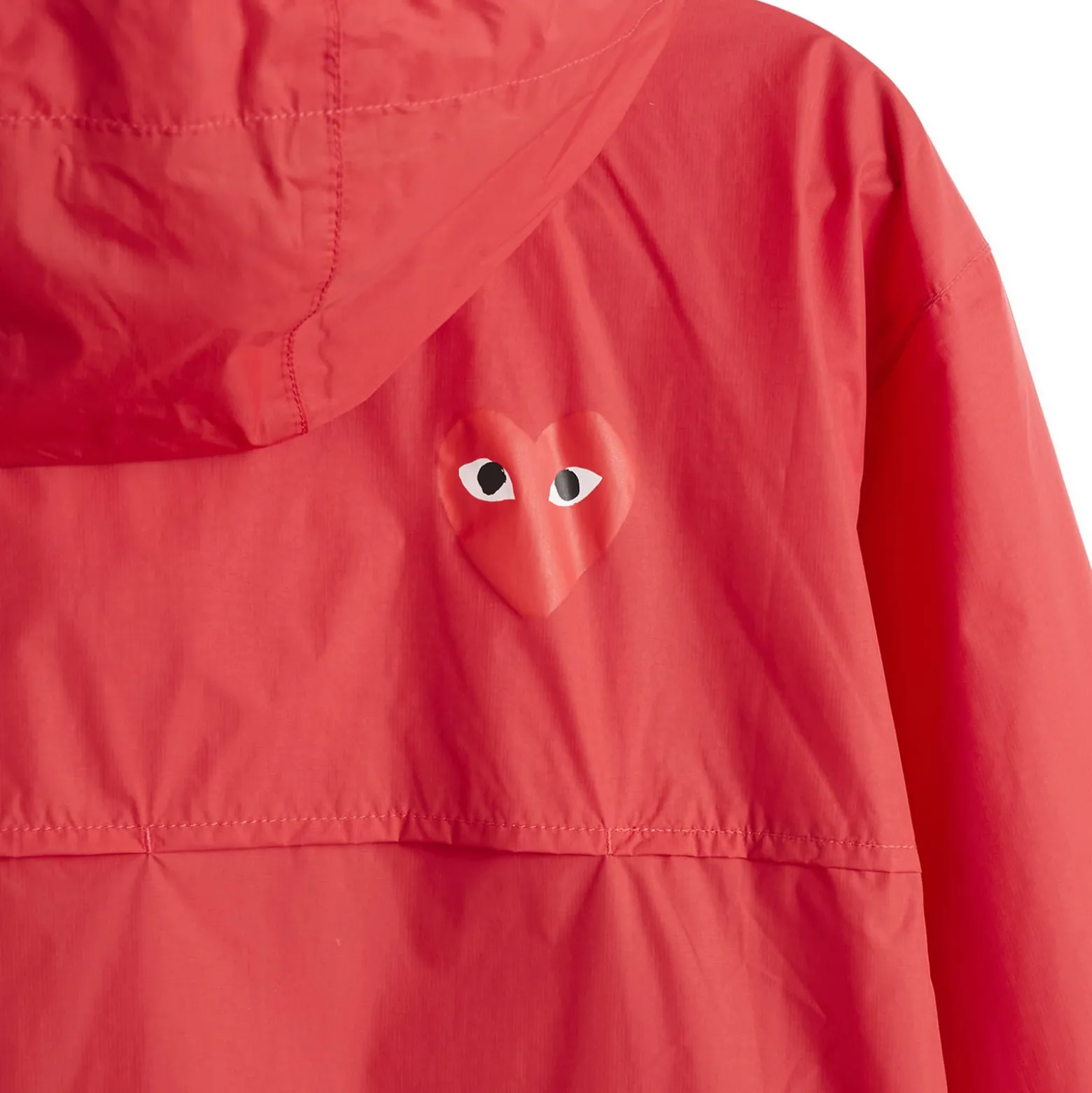 Comme des Garçons Play K-Way Red Emblem Full Zip Jacket