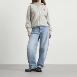 Comme des Garçons Play Red Emblem Zip Hoodie