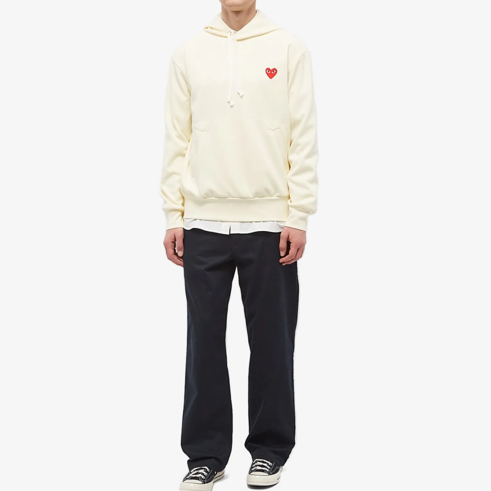 Comme des Garçons Play Red Heart Pullover Hoodie