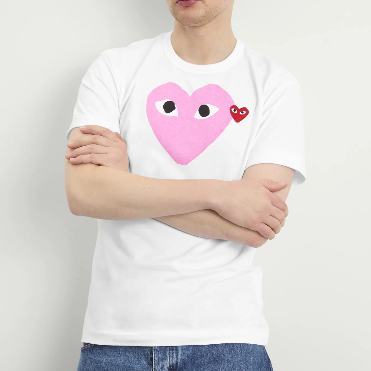 Comme des Garçons Play Red Heart Colour Heart T-Shirt