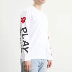 Comme des Garçons Play Red Heart Long Sleeve T-Shirt