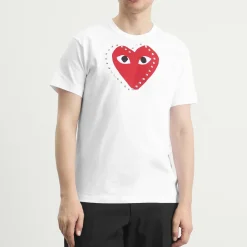 Comme des Garçons Play Studded Large Heart T-Shirt