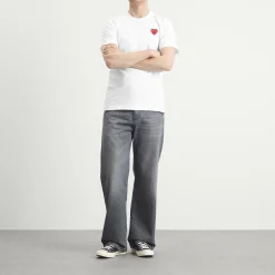 Comme des Garçons Play Studded Heart T-Shirt