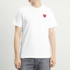 Comme des Garçons Play Studded Heart T-Shirt