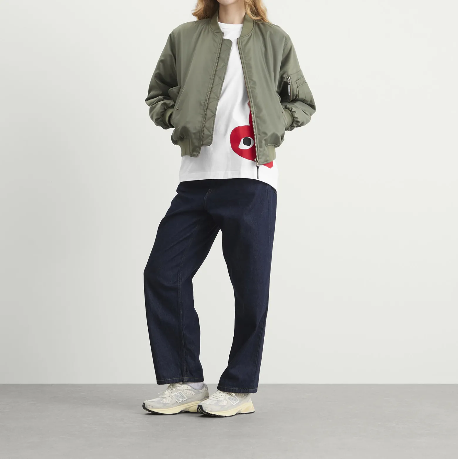 Comme des Garçons Play U T-Shirt Logo Print Knit