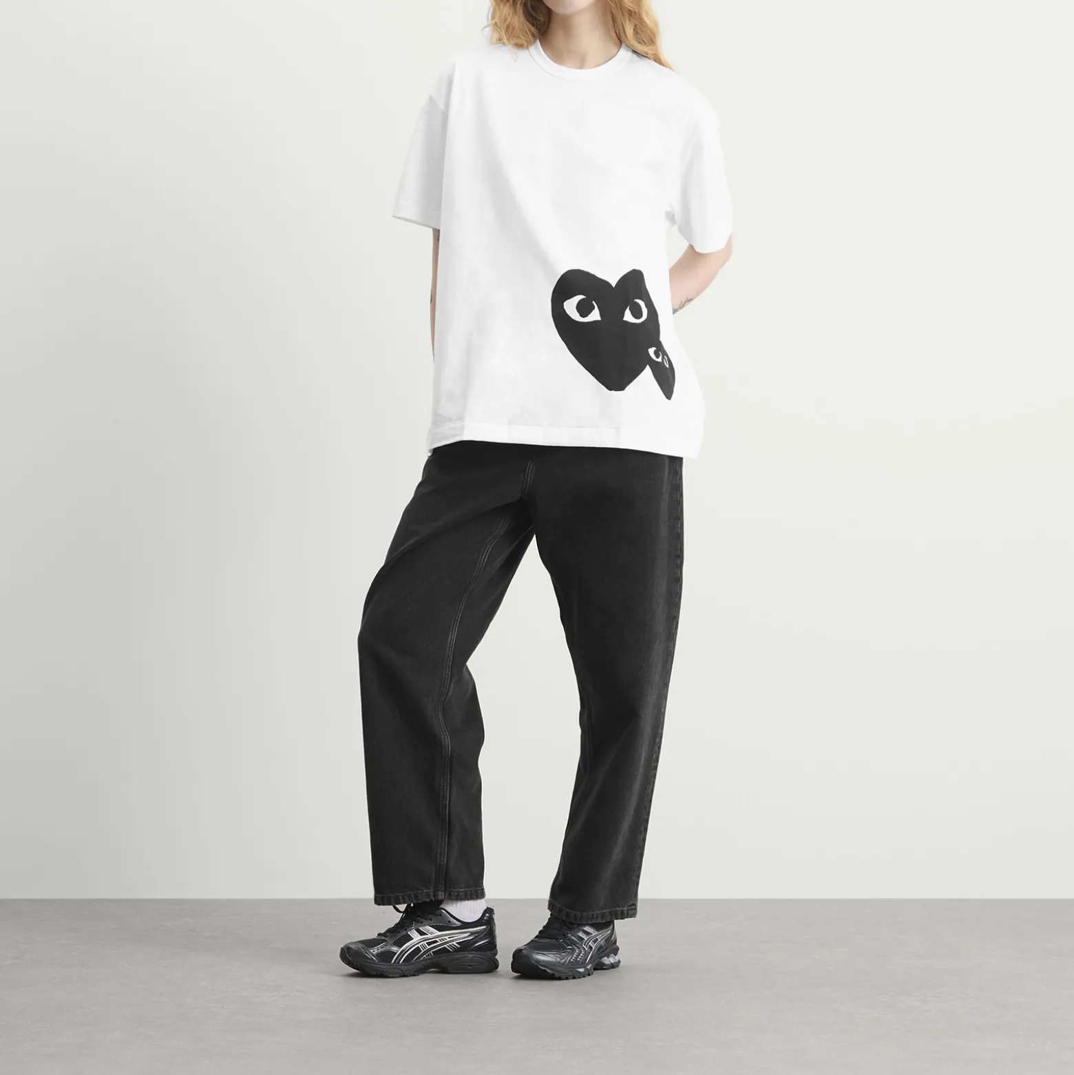 Comme des Garçons Play U T-Shirt Logo Print Knit