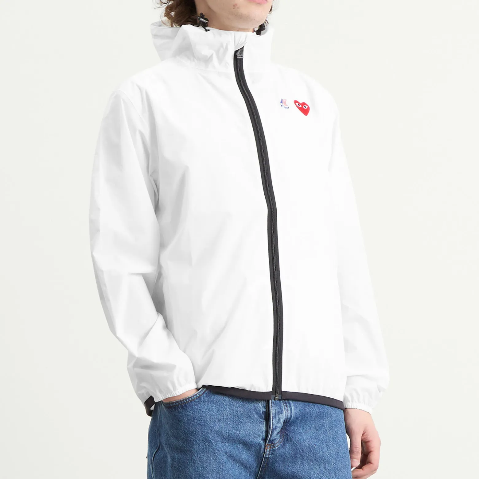 Comme des Garçons Play x K-Way Full Zip Packable Jacket