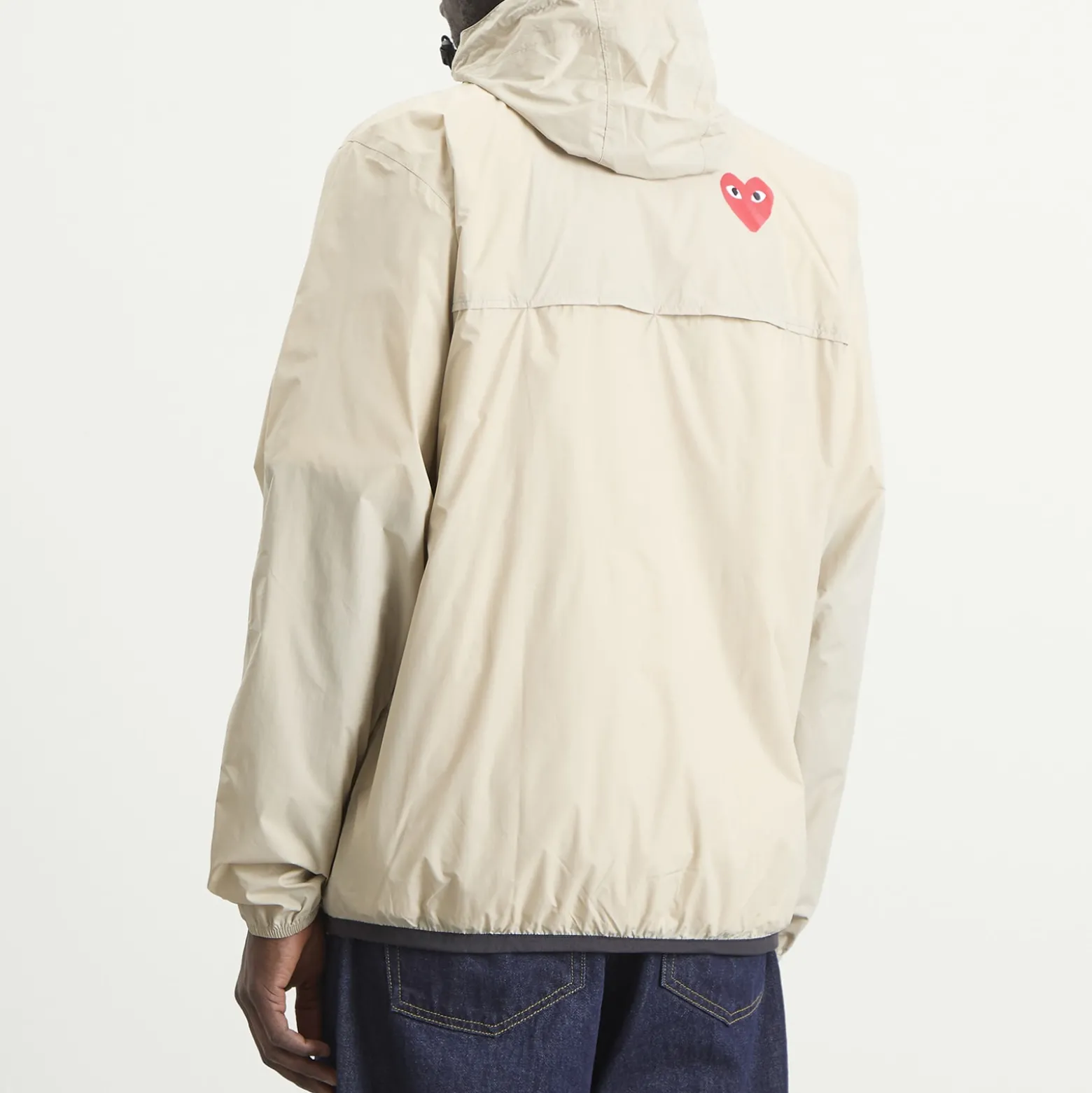 Comme des Garçons Play x K-Way Half Zip Packable Jacket