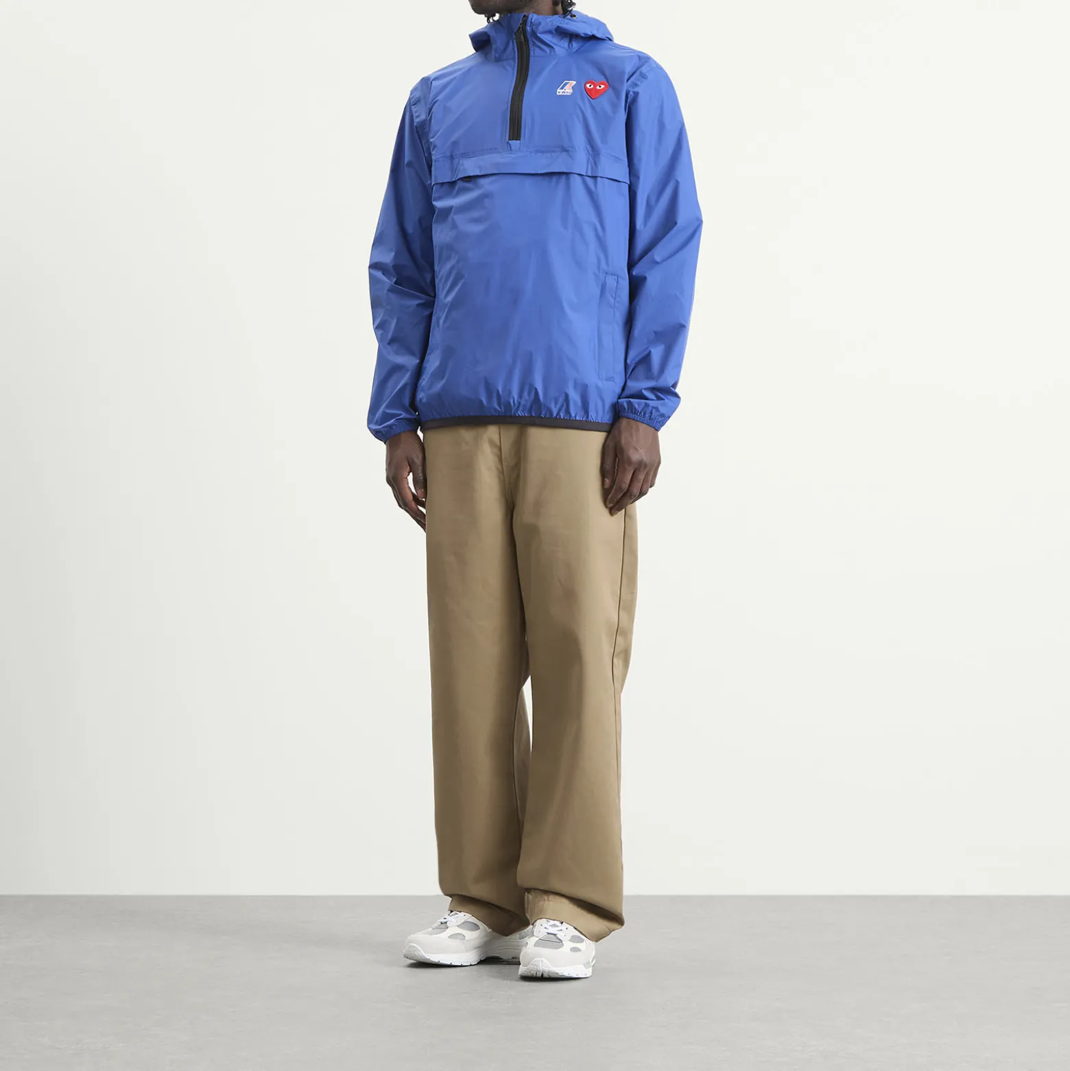 Comme des Garçons Play x K-Way Half Zip Packable Jacket