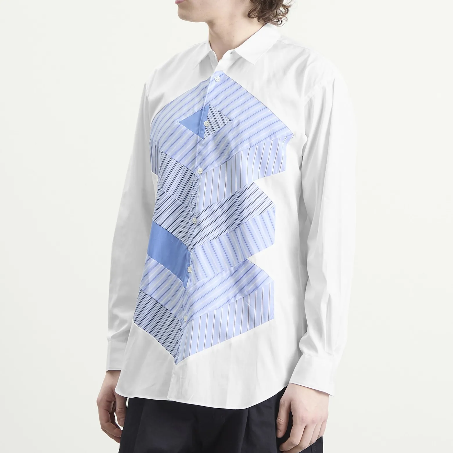 Comme des Garçons SHIRT Cotton Stripe Poplin Shirt