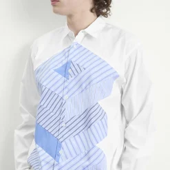 Comme des Garçons SHIRT Cotton Stripe Poplin Shirt
