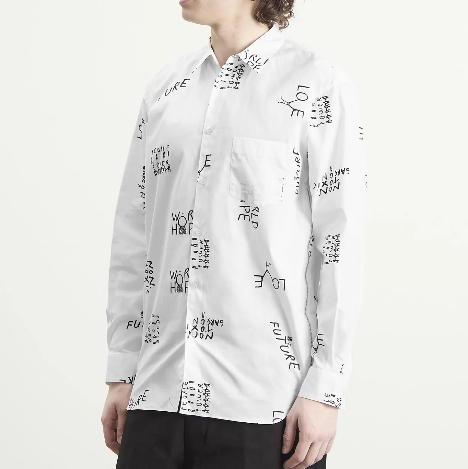 Comme des Garçons SHIRT Printed Poplin Shirt