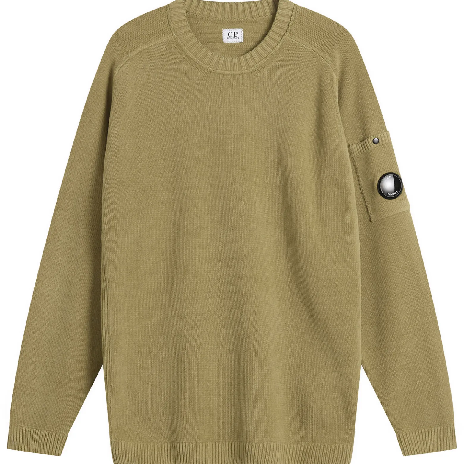 C.P. Company Cotton Chenille Crewneck Lens Sweater