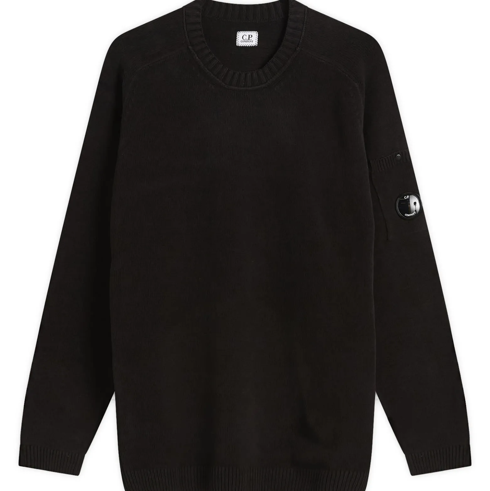 C.P. Company Cotton Chenille Crewneck Lens Sweater