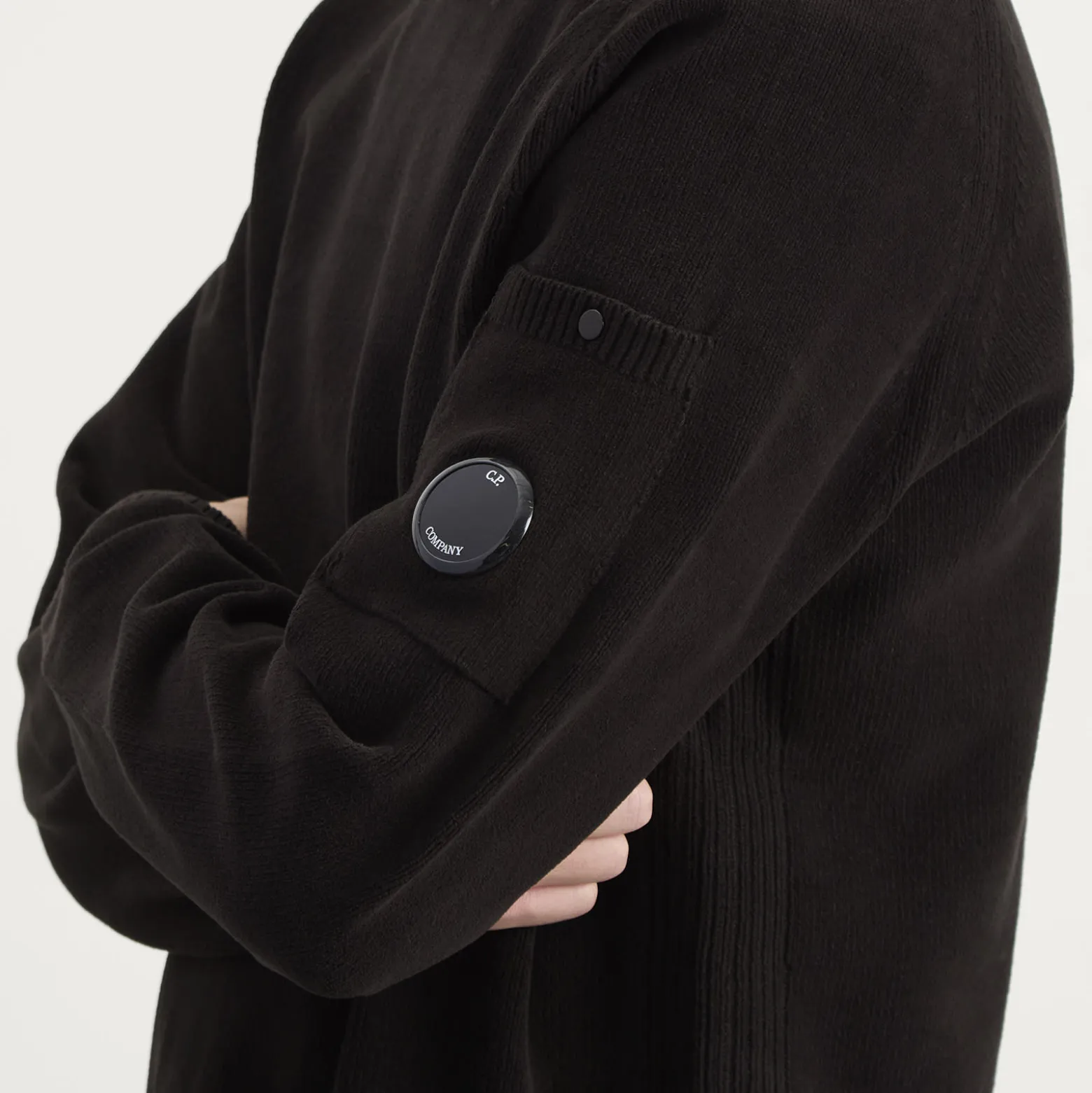 C.P. Company Cotton Chenille Crewneck Lens Sweater